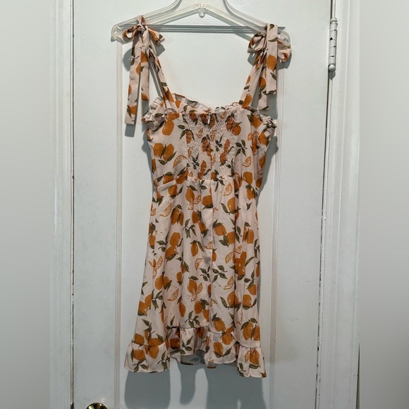 KOURT Yellow Sweetheart Neck Lemon Mini Dress NWT - Picture 5 of 11